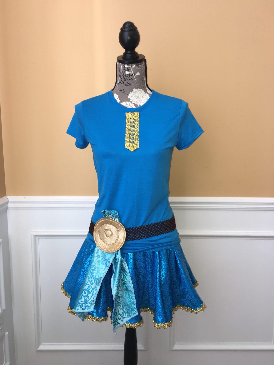 Merida Inspired Running Complete Outfit / Skirt / Costume Halloween - Etsy