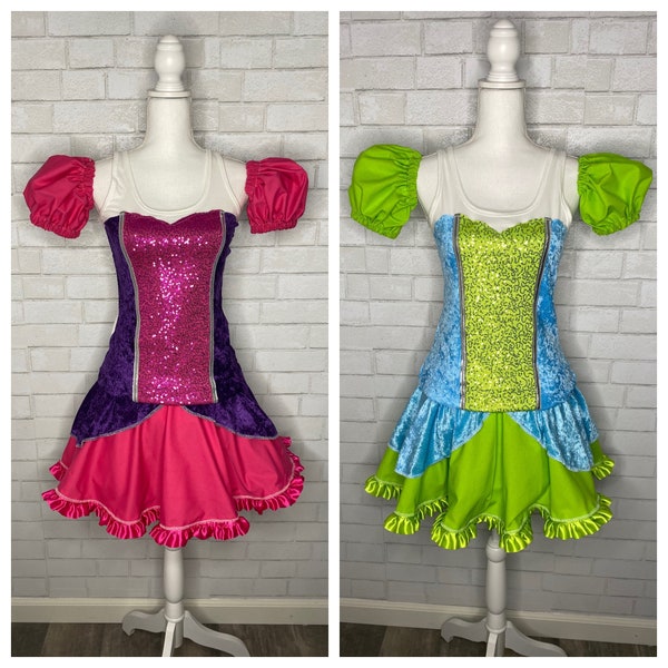Drizella Bling Cindy Evil step sister dress Inspired Running Complete Outfit / skirt / Costume Halloween