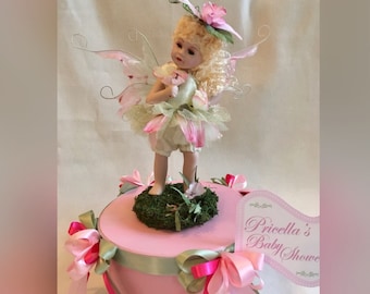 PINK FAIRY CENTERPIECE, Fairy Theme 1st Birthday Centerpiece, Fairy Home Decor, Enchanted Garden Party, Enchanted Baby Shower, Fairies