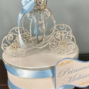 CINDERELLA CENTERPIECE, Cinderella Party Decor, Cinderella Carriage, Cinderella Coach, Cinderella Wedding, Cinderella Sweet 16, 1st Birthday