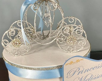 CINDERELLA CENTERPIECE, Cinderella Party Decor, Cinderella Carriage, Cinderella Coach, Cinderella Wedding, Cinderella Sweet 16, 1st Birthday
