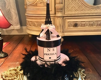 EIFFEL TOWER CENTERPIECE, Parisian Theme Birthday, Paris Sweet 16, Bridal Shower Centerpiece, Paris Birthday Decor, Paris Theme Party