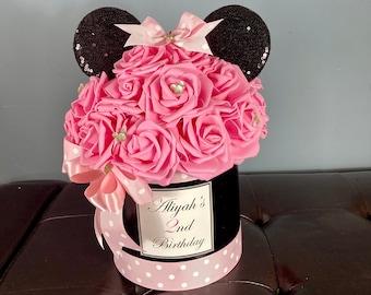 MINNIE MOUSE BIRTHDAY Centerpiece, 1st Birthday Centerpiece, Baby Shower Centerpiece, Minnie Party Decoration, 1st Birthday Centerpiece