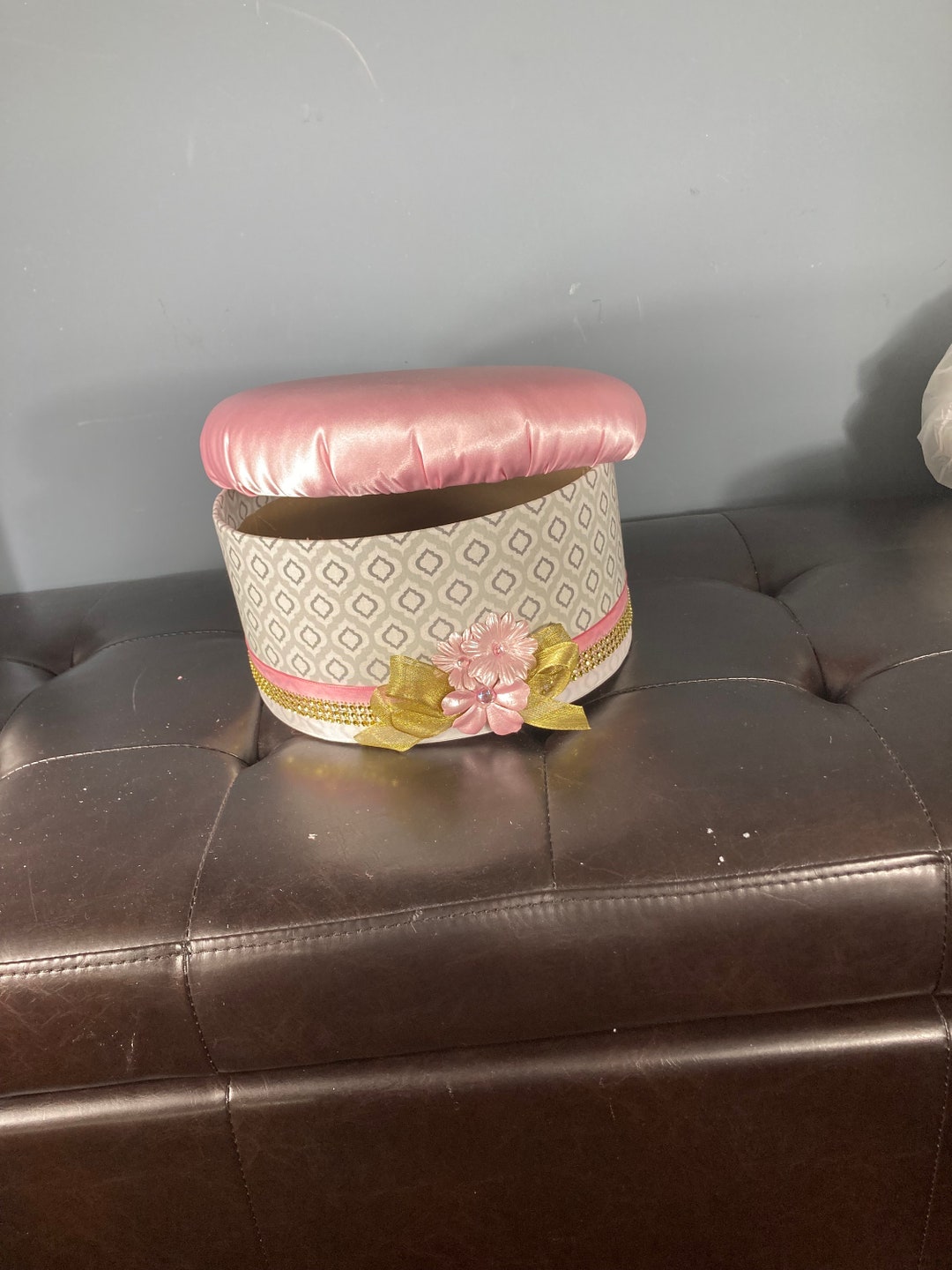 PINK HAT BOX Blue Hat Box Baby Gift Box Girl Baby Etsy