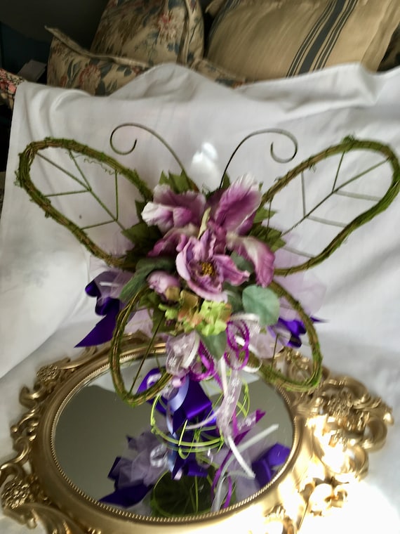 butterfly centerpiece, garden party decor, garden party theme, garden theme bridal shower, butterfly theme party, butterfly theme shower