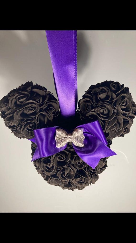 DISNEY HALLOWEEN WEDDING Bouquet, Disney Halloween Decor, Mickey Halloween Party Decor, Mickey Halloween Flowers, Halloween Wedding Flowers