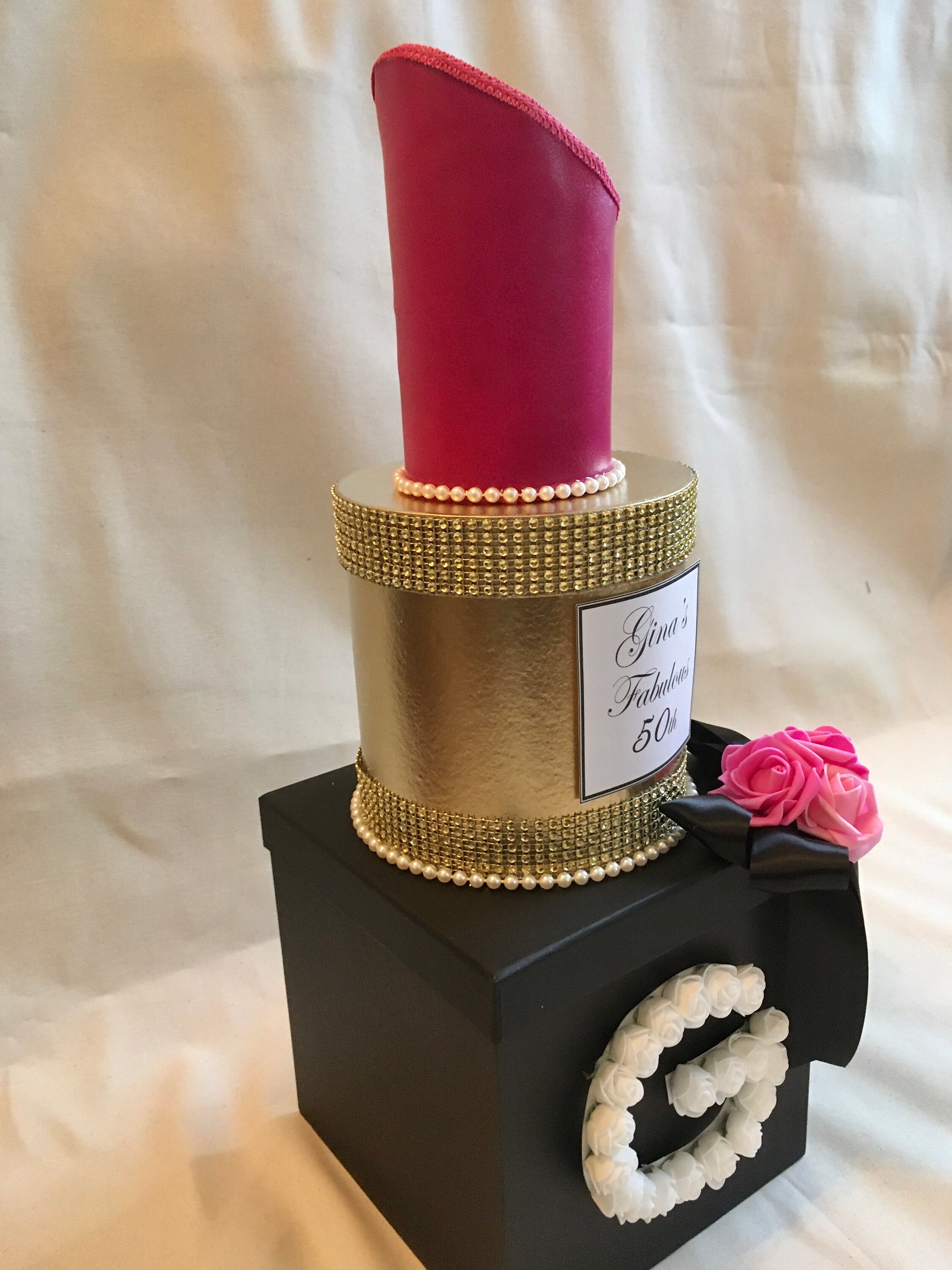 LIPSTICK CENTERPIECE, Lipstick Gift Box, Designer Centerpiece, Bridal