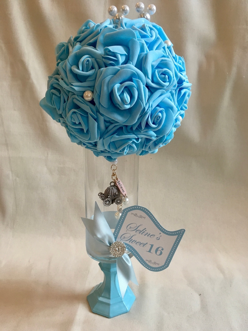 CINDERELLA CENTERPIECE Cinderella Sweet 16 Disney Wedding - Etsy