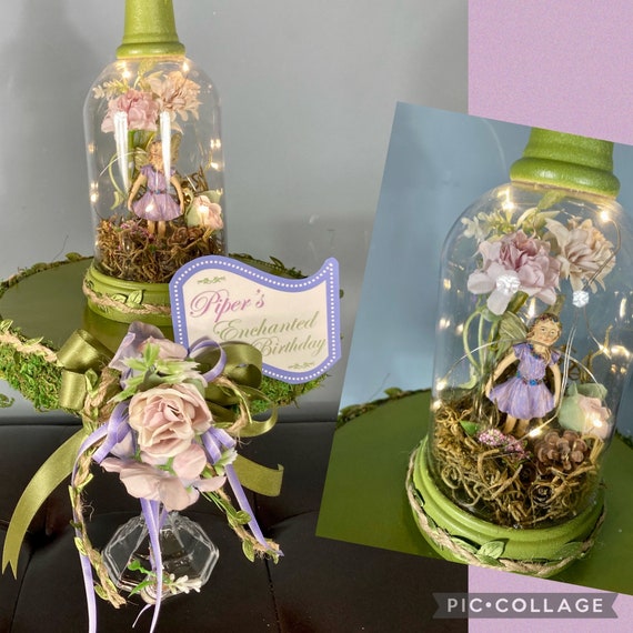 WOODLAND FAIRY CENTERPIECE, Fairy Centerpiece, Flower Fairy, 1st Birthday Centerpiece, Garden Party Centerpiece, Sweet Sixteen Decor, Fairy