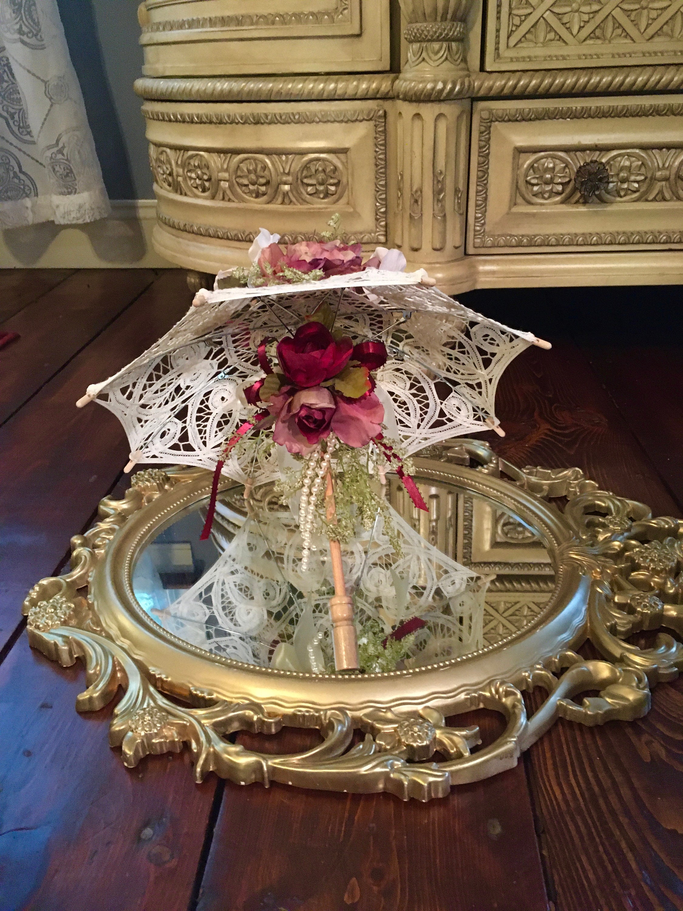Umbrella centerpiece, bridal shower centerpiece, baby shower