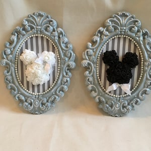 MICKEY WALL DECOR, Mickey and Minnie Bride and Groom Wall Art, Wedding Decor, Disney Wedding, Disney Bridal Shower, Disney Wedding Gift