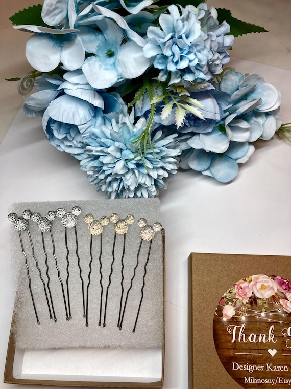 MICKEY HAIR PIN, Fairy tale Hair Pin, Fairy tale Hair Clip, Disney Hair Pin, Disney Wedding Hair Pin, Fairy tale Wedding Hair Pin, Mickey