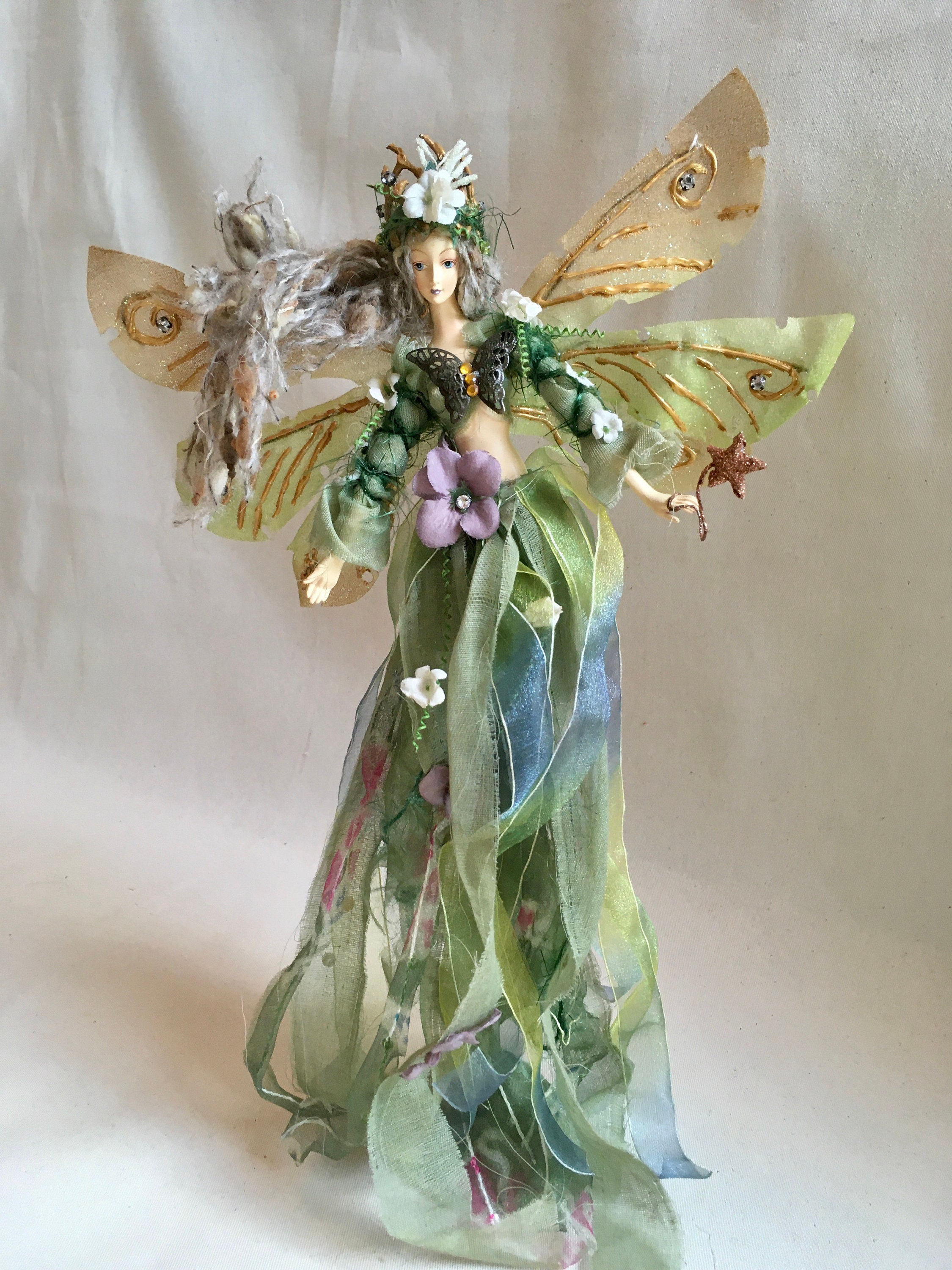 GREEN ENCHANTED FAIRY, Enchanted Fairy, Enchanted Garden