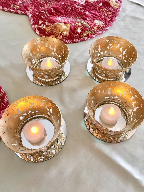 4pc CROWN CANDLE HOLDER, Crown Table Decor, Crowns, Crown Decor, Wedding Decor, Royal Wedding Decor, Royal Birthday Decor, Wedding Candles