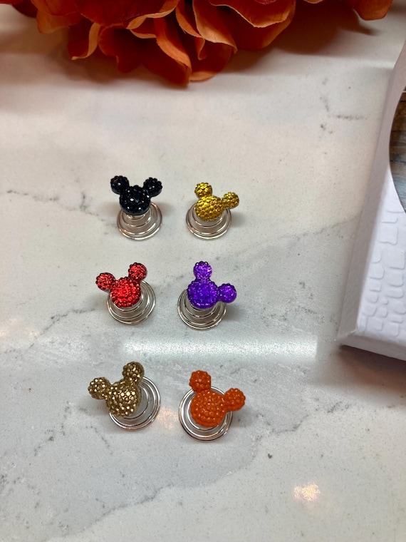 MICKEY HAIR PINS, Mickey Halloween Hair Clip, Halloween Barrette, Mickey Halloween Hair Accessory, Disney Halloween Wedding, Mickey Pins