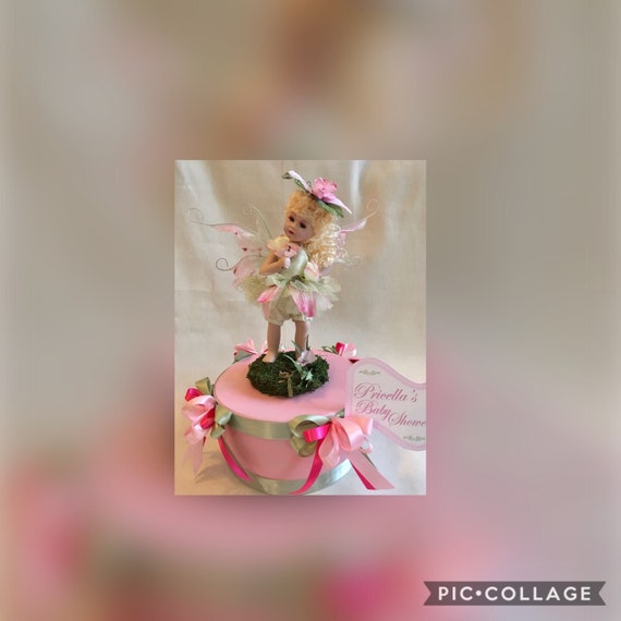 PINK FAIRY CENTERPIECE, Fairy Theme 1st Birthday Centerpiece, Fairy Home Decor, Enchanted Garden Party, Enchanted Baby Shower, Fairies