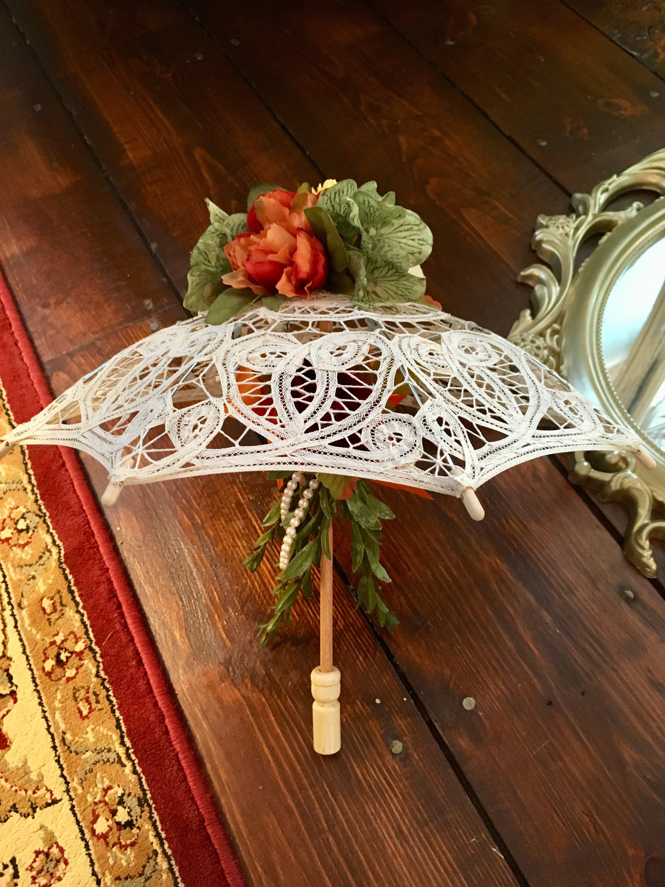 Umbrella centerpiece, bridal shower centerpiece, baby shower