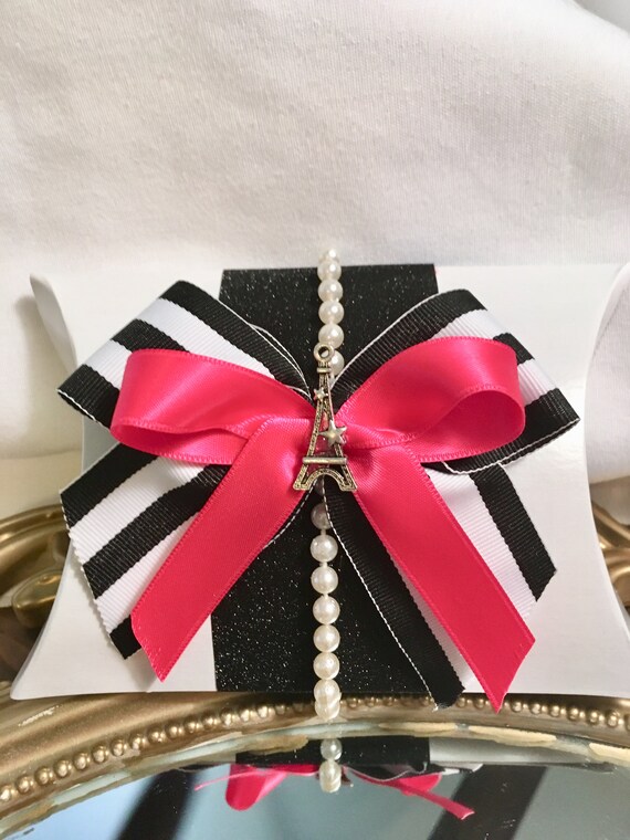 6 Pc Favor Boxes Eiffel Tower Favor Box Eiffel Tower Theme Etsy