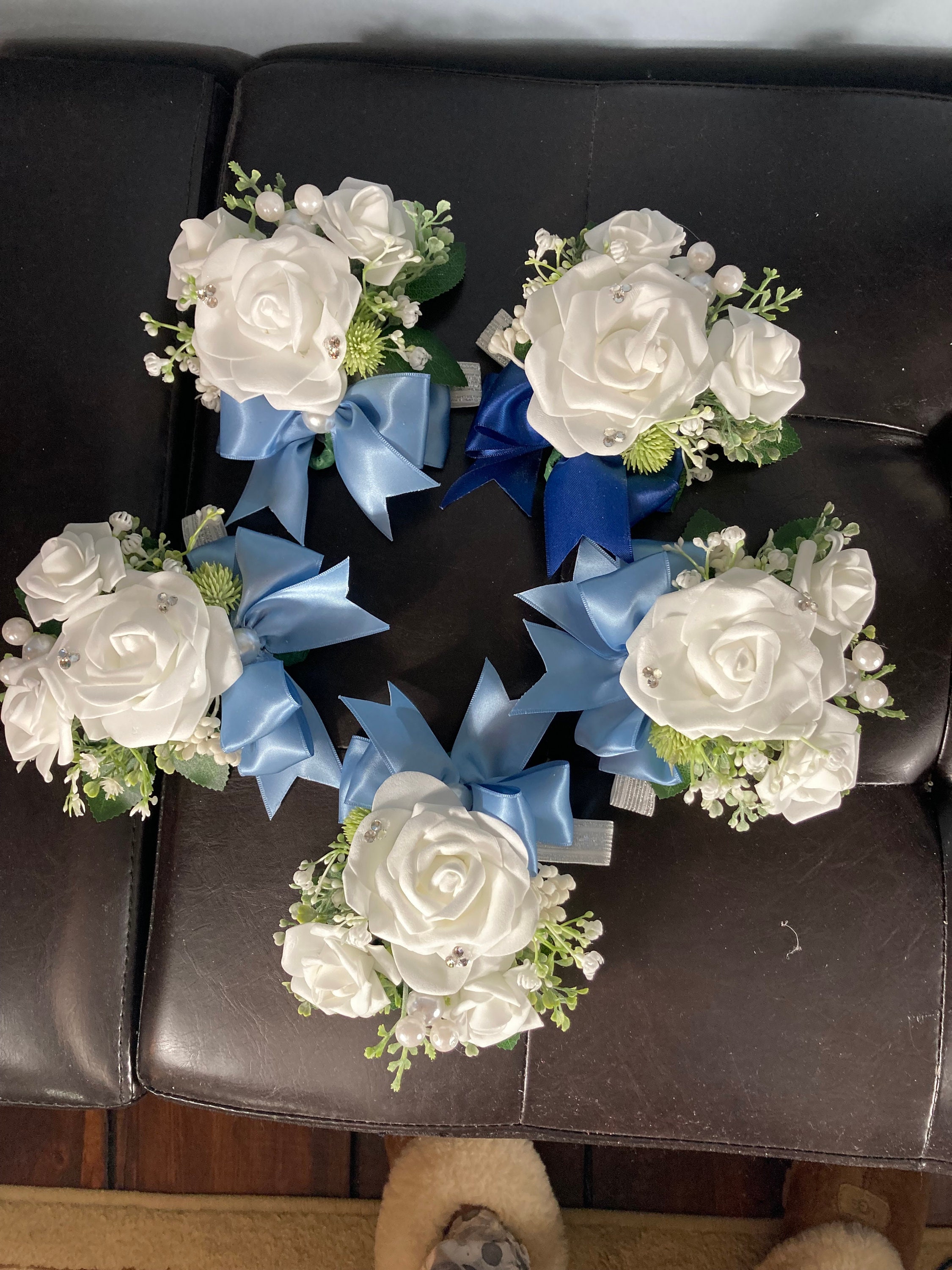 Hidden Mickeys Flower Pins-disney Wedding Bouquets-free Ship-royal Blue Floral  Pins-flower Picks-corsage Pins 
