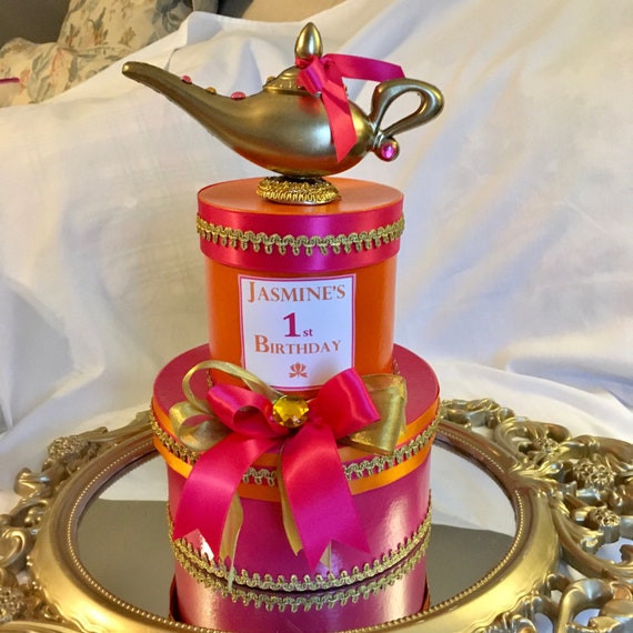 GENIE LAMP CENTERPIECE, Princess Jasmine Centerpiece, Arabian Nights Party, Aladdin Sweet 16, Aladdin Birthday Decoration, Genie Theme