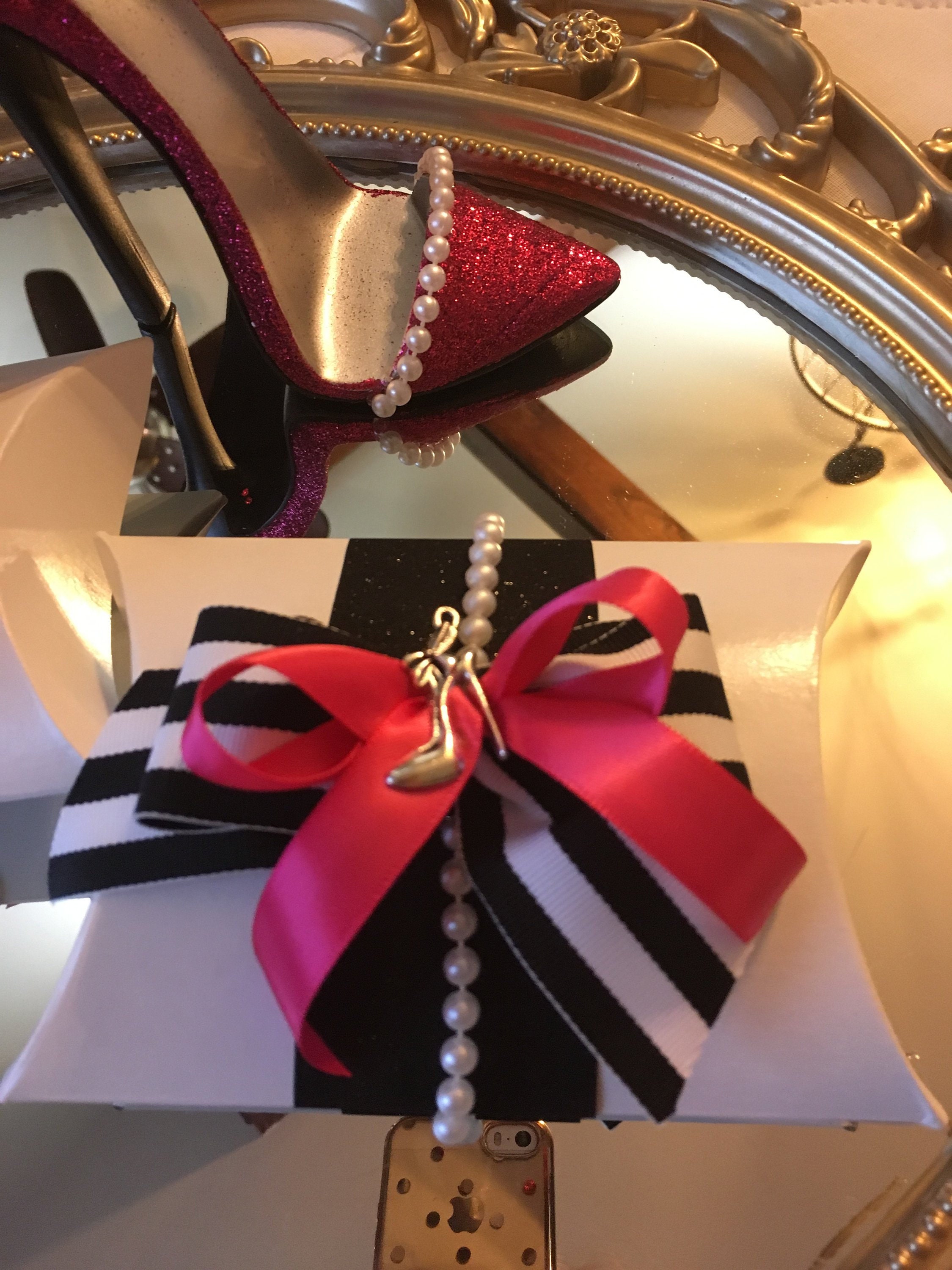 6 Pc Favor Boxes High Heel Favor Box High Heel Party Decorations