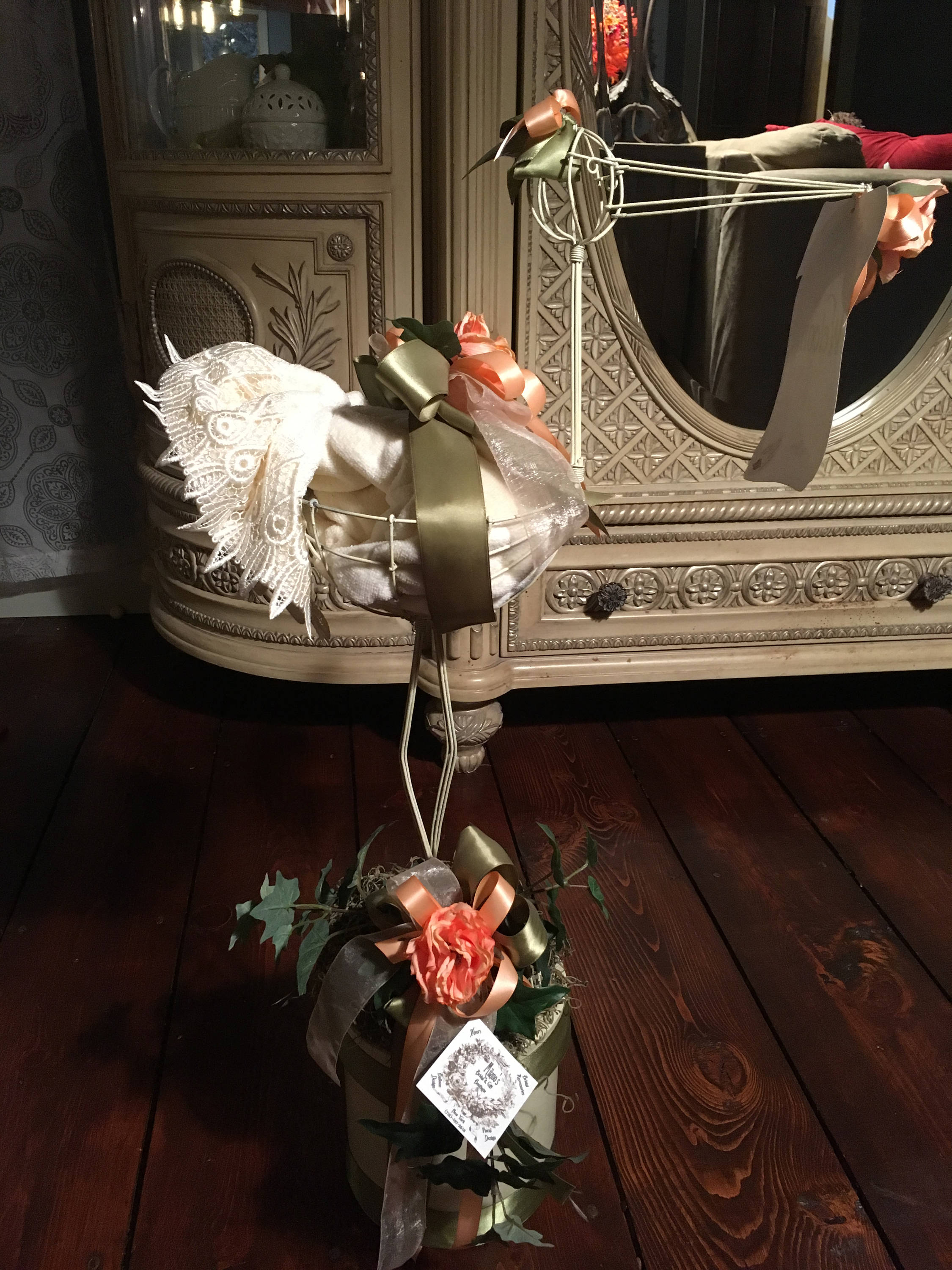 Stork Centerpiece Welcome Baby Centerpiece Baby Shower
