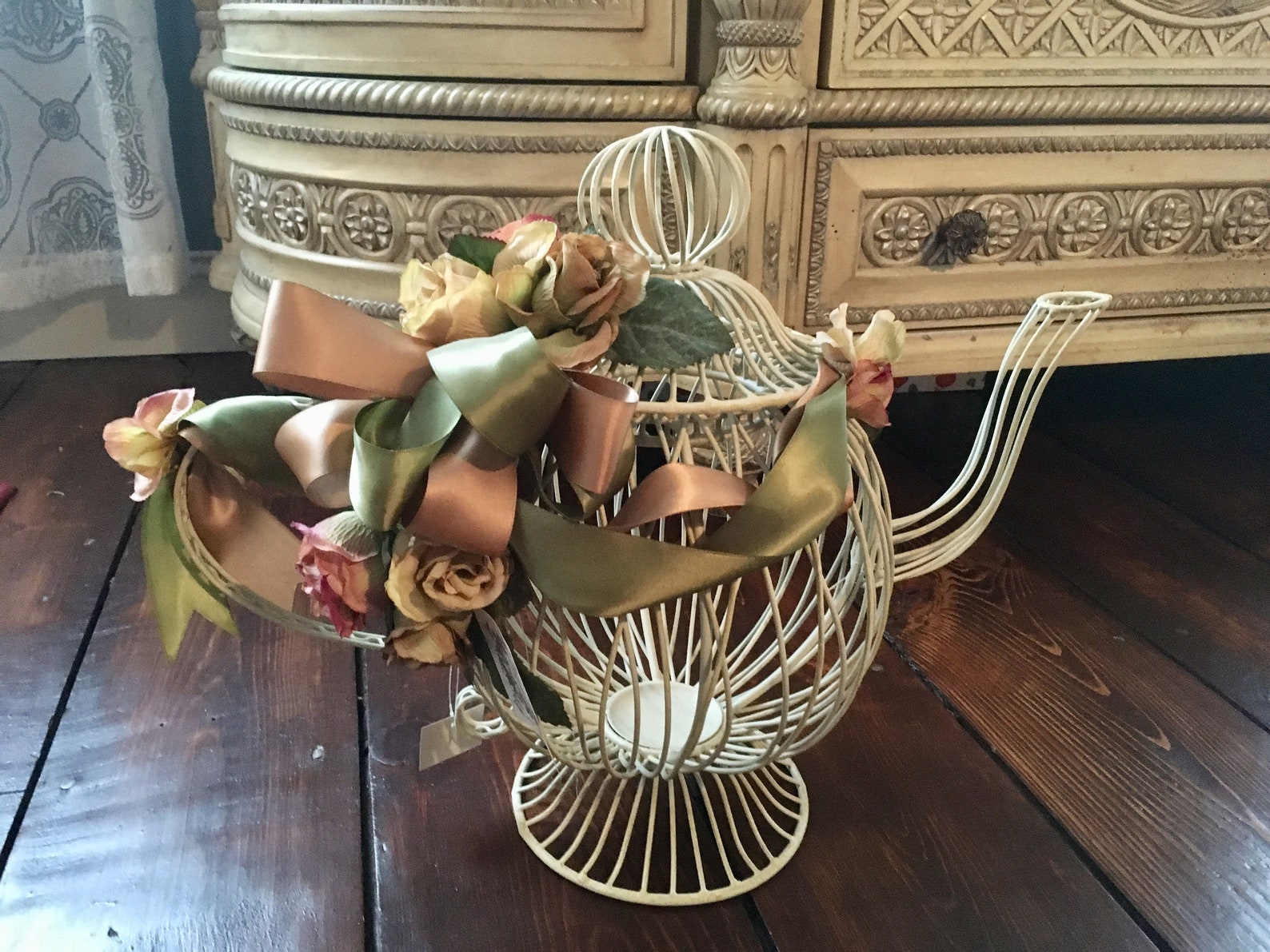 LARGE TEAPOT CENTERPIECE Garden Party Centerpiece Tea Party Etsy