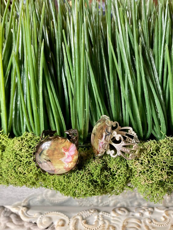 FROG AND FAIRY Ring, Fairytale Ring, Fairytale Jewelry, Enchanted Sweet 16 Gifts, Enchanted Jewelry, Frog and Fairy Jewelry, Fantasy Jewelry
