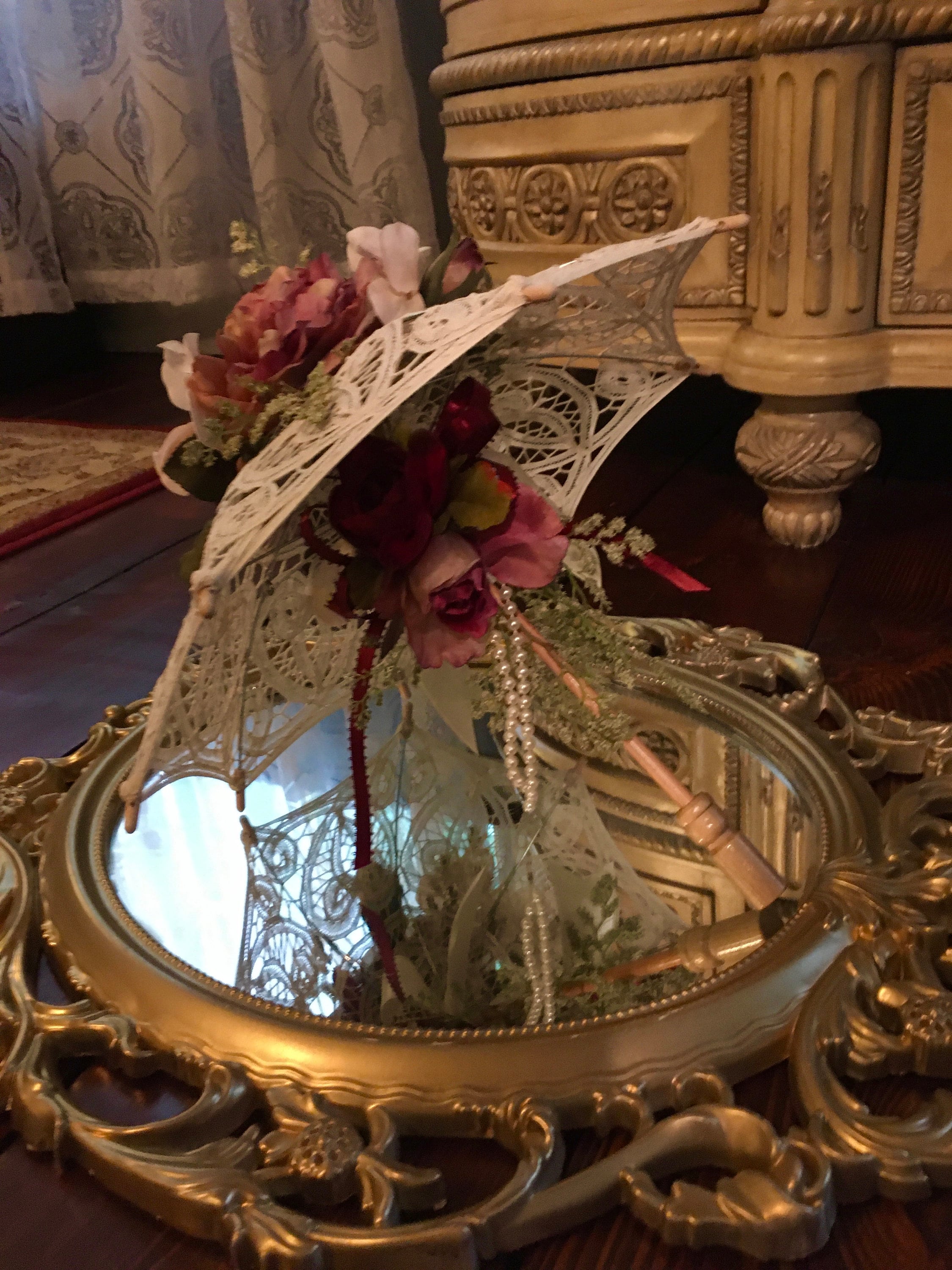 Umbrella centerpiece, bridal shower centerpiece, baby shower