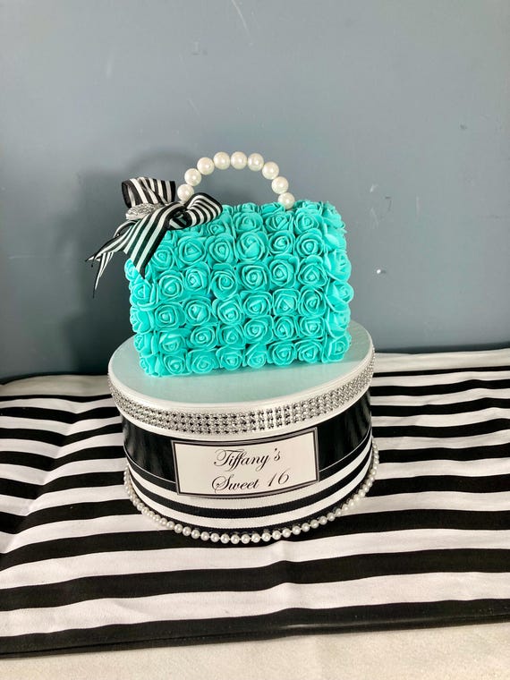 Paris Birthday Centerpiece, Flower Purse Decor, Sweet 16 Centerpiece, Sweet 15 Decor, Purse Lover Gift, Bridal Shower Decor, 1st Birthday