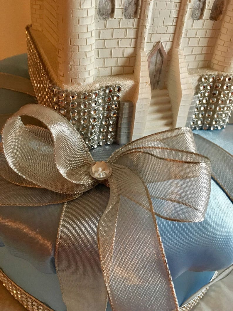 Baby Shower Centerpiece CINDERELLA CASTLE CENTERPIECE Crown Decoration Princess Birthday Party Sweet 16 Centerpiece Cinderella Wedding