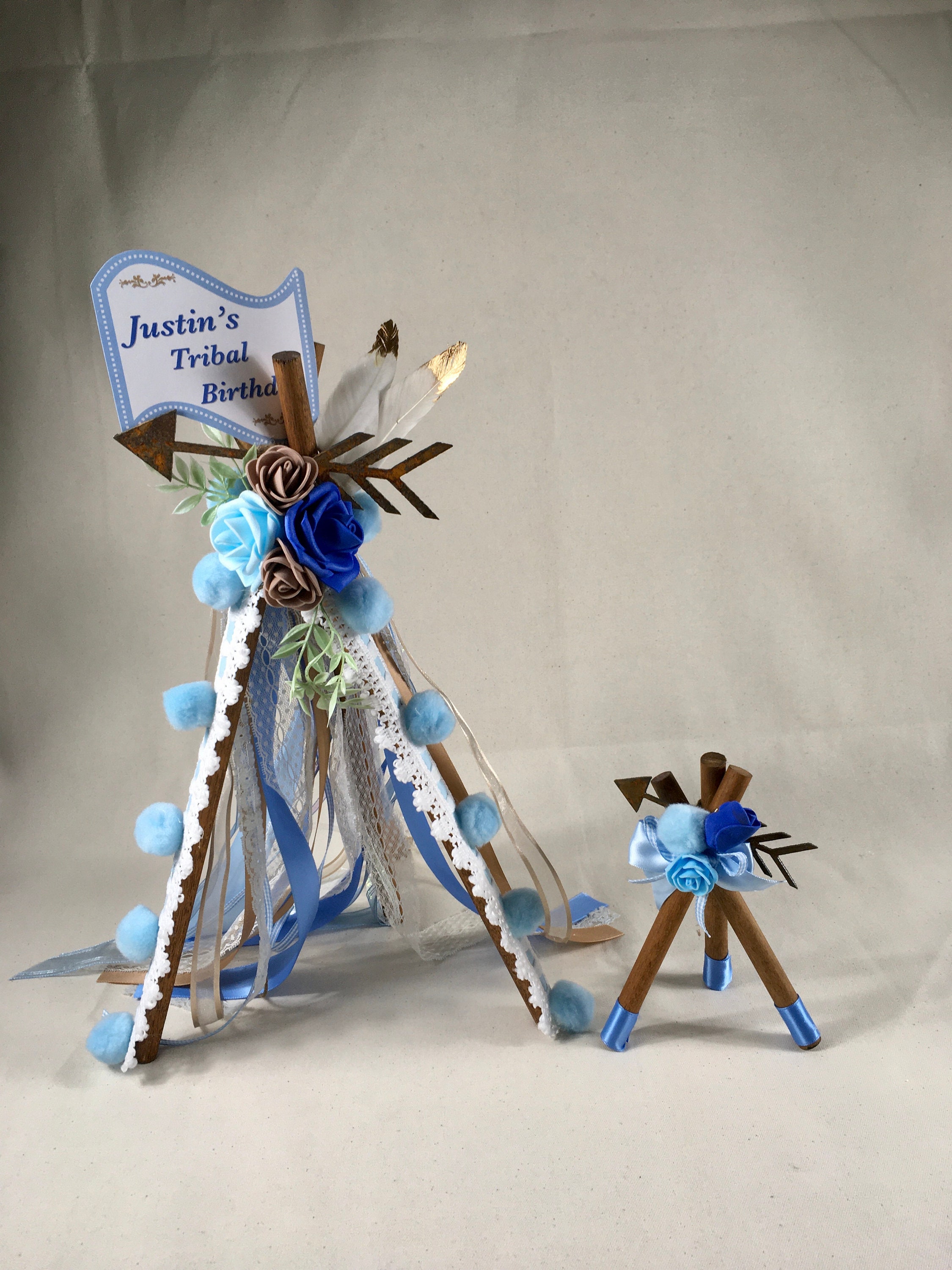 BOHO TEE PEE Centerpiece Boho Baby Shower Tribal Baby Pow