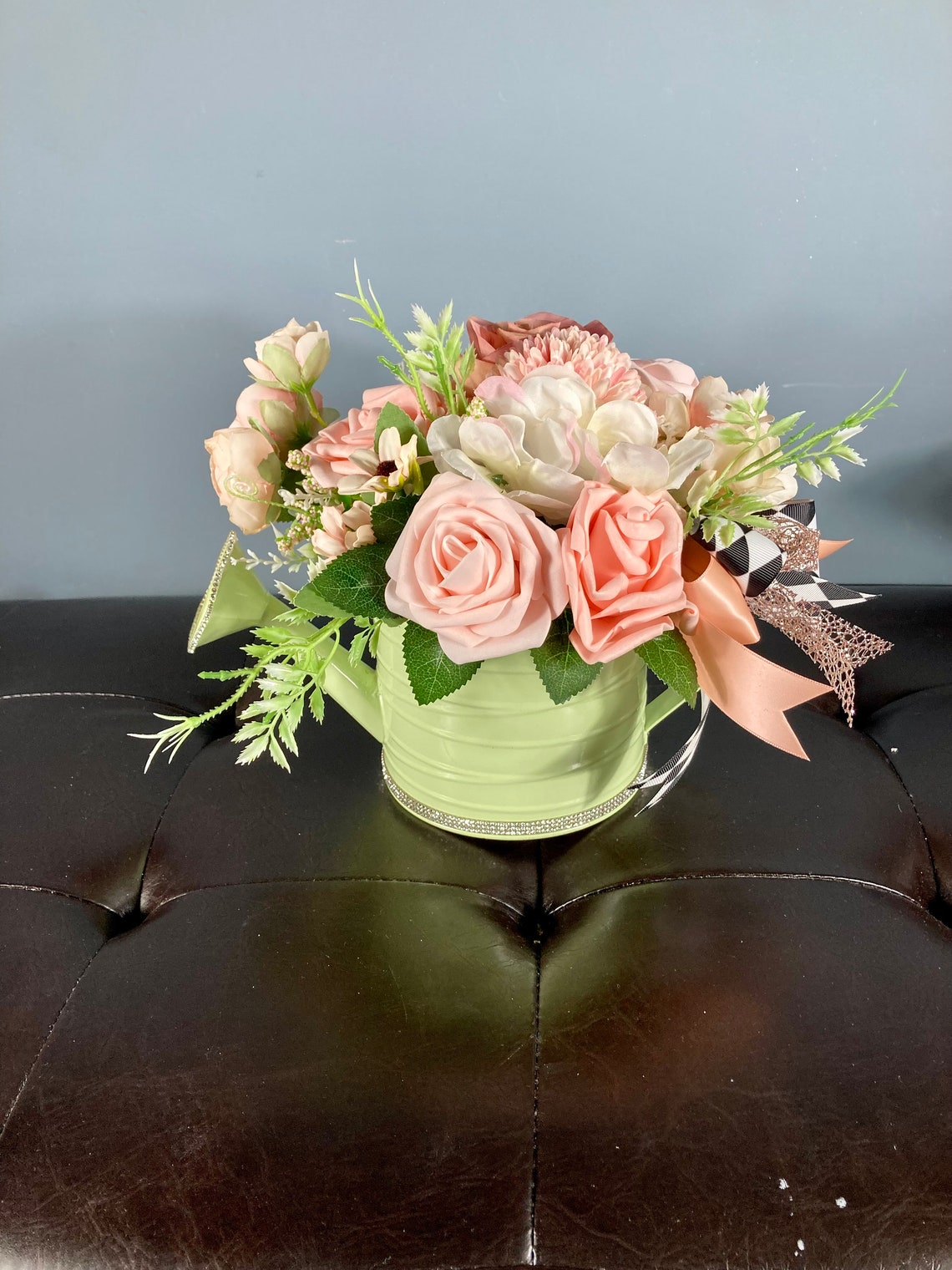 WATERING CAN CENTERPIECE Garden Party Centerpiece Metal Etsy