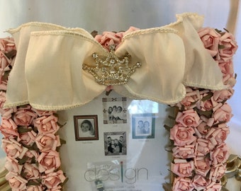 FLOWER PICTURE FRAME, Princess Birthday Decoration, Cinderella