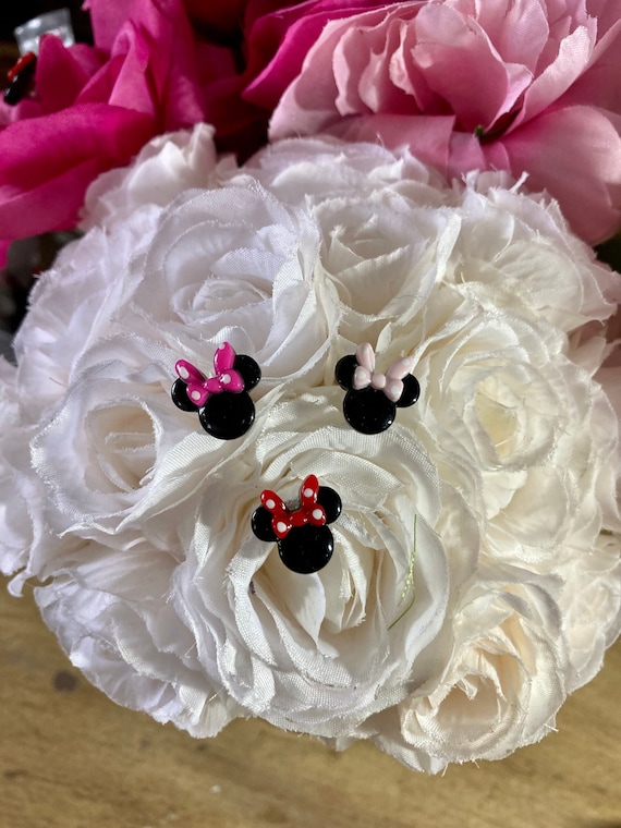 Hidden Mickey Bouquet Pins, Fairytale Wedding Bouquets, Disney Wedding  Bouquet, Mickey Floral Pins, Fairytale Flowers, Disney Flower Pins
