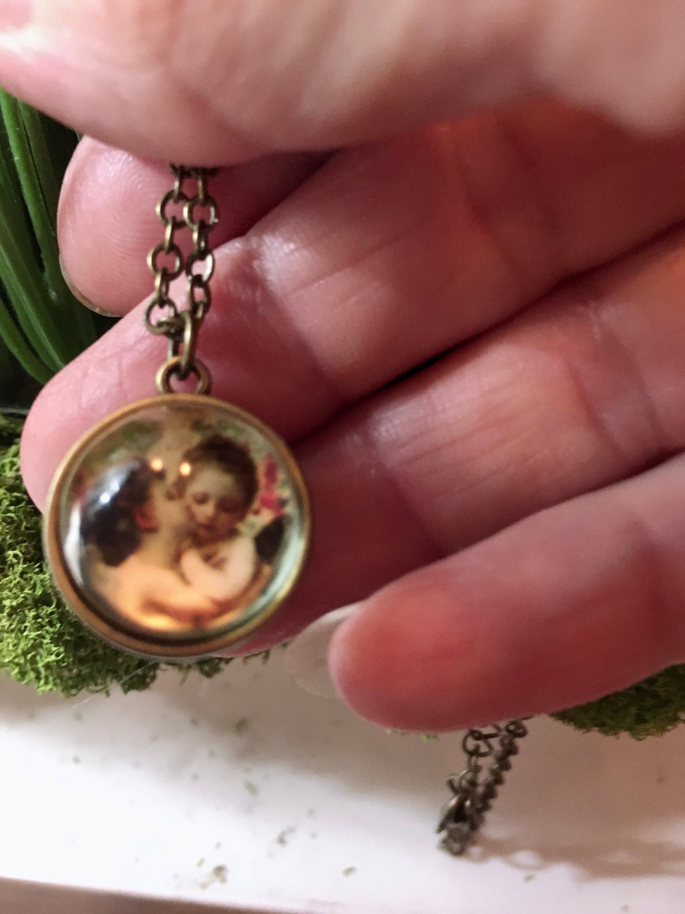 CHERUB PENDANT NECKLACE, Cherub Necklace, Communion Necklace, Angel ...