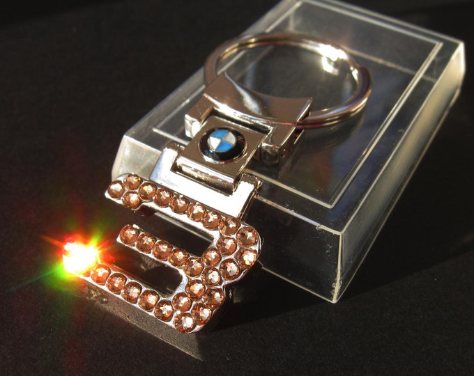 Bling BMW 3 Series Keychain With Swarovski Crystals Bling BMW Keyring ...