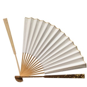 Ventaglio professionale per pittura e calligrafia in bambù INKSTON (carta Xuan, bambù Xiao Xiang)