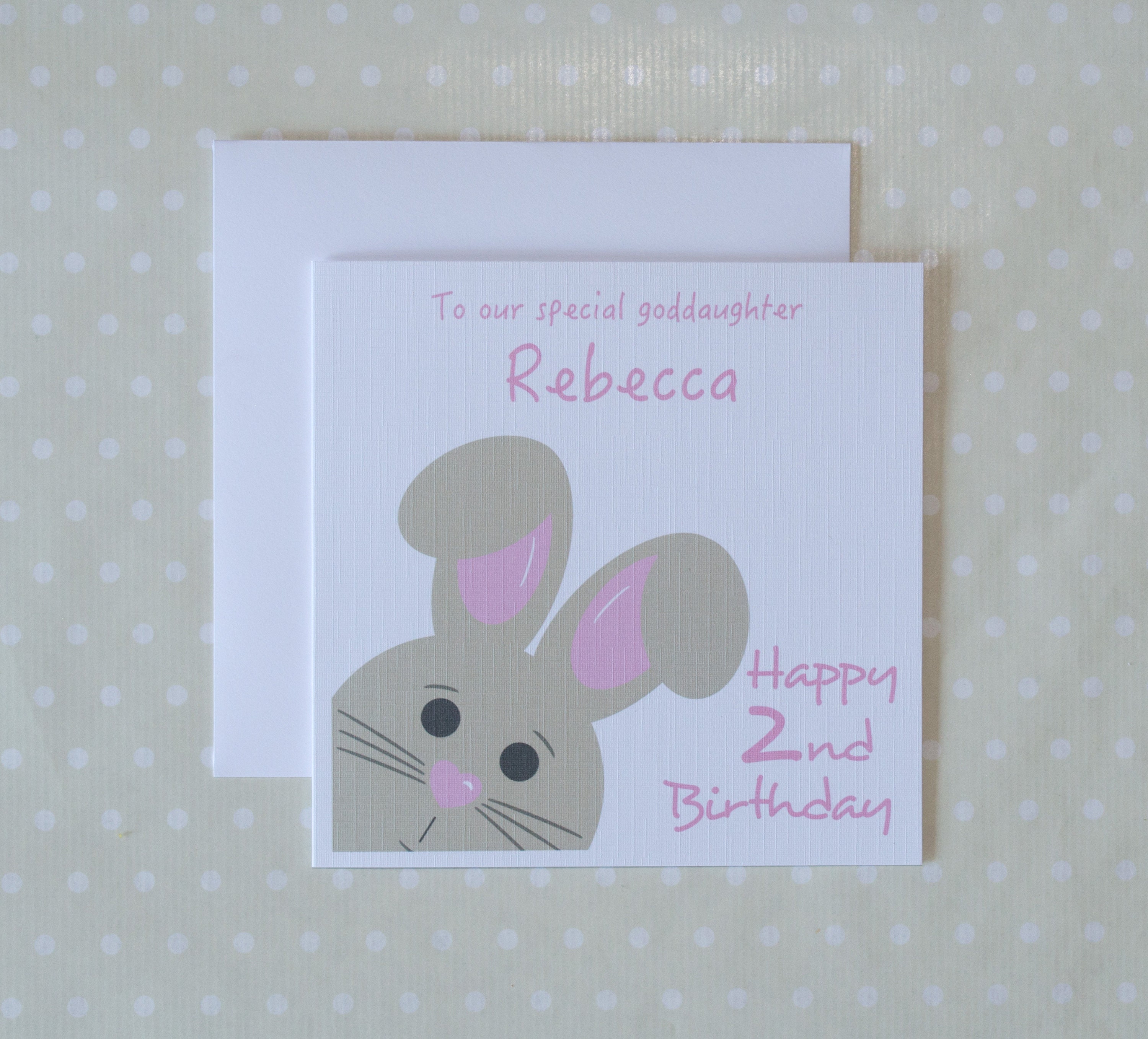 Personalised 2nd Birthday Card For Girls Daughter Etsy