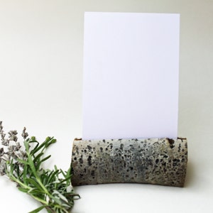 Reclaimed aspen name card holders. image 1