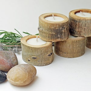 5 Willow, Pine or Aspen Tea Light Holders, Rustic Wedding Décor, House Warming Gift, Baby/Bridal Shower Décor image 7