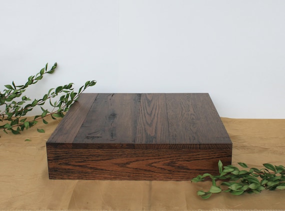 18x18 Rustic Cake Stand Wedding Cake Stand Grooms Cake Etsy