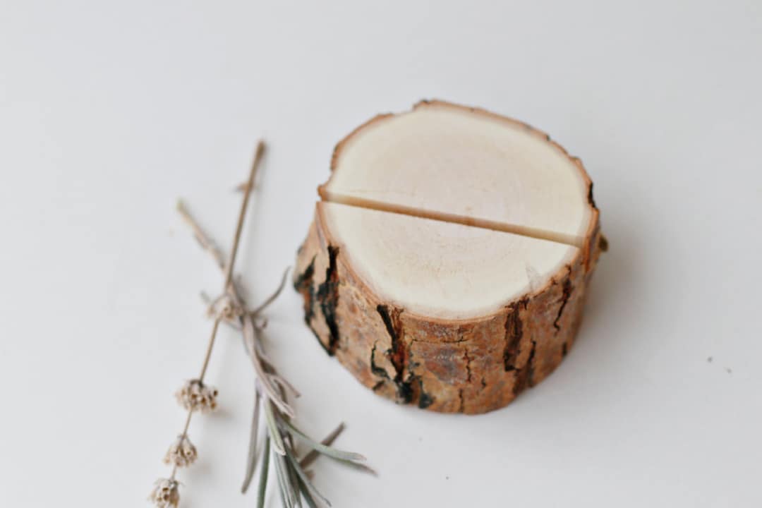 6 Willow Wood Name Card Holders Wood Name Card Holders Table Etsy