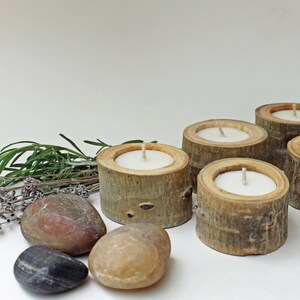 5 Willow, Pine or Aspen Tea Light Holders, Rustic Wedding Décor, House Warming Gift, Baby/Bridal Shower Décor image 10