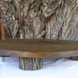 14 Inch Rustic Cake Stand, Custom Cake Stand, Wedding Cake Stand, Wood Cake Stand, Wood Cupcake Stand, Rustic Wedding Decor