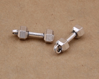 2 Cross Connector Charms Antique Silver Tone Set Free SC2247