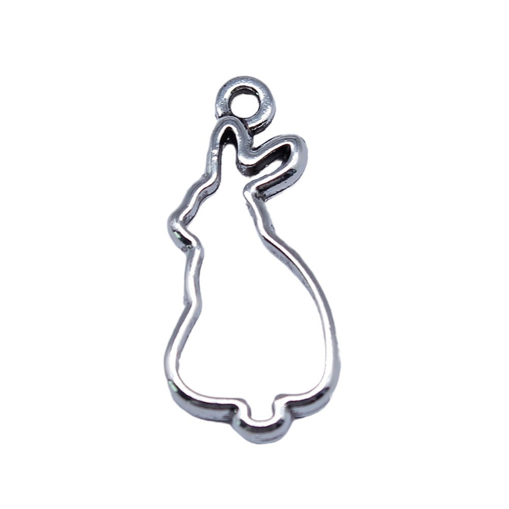 【AND A ASH】Parts Bunny Silver 12 Rabbit Bunny Hare Charms Antique Silver Tone A962 - Etsy