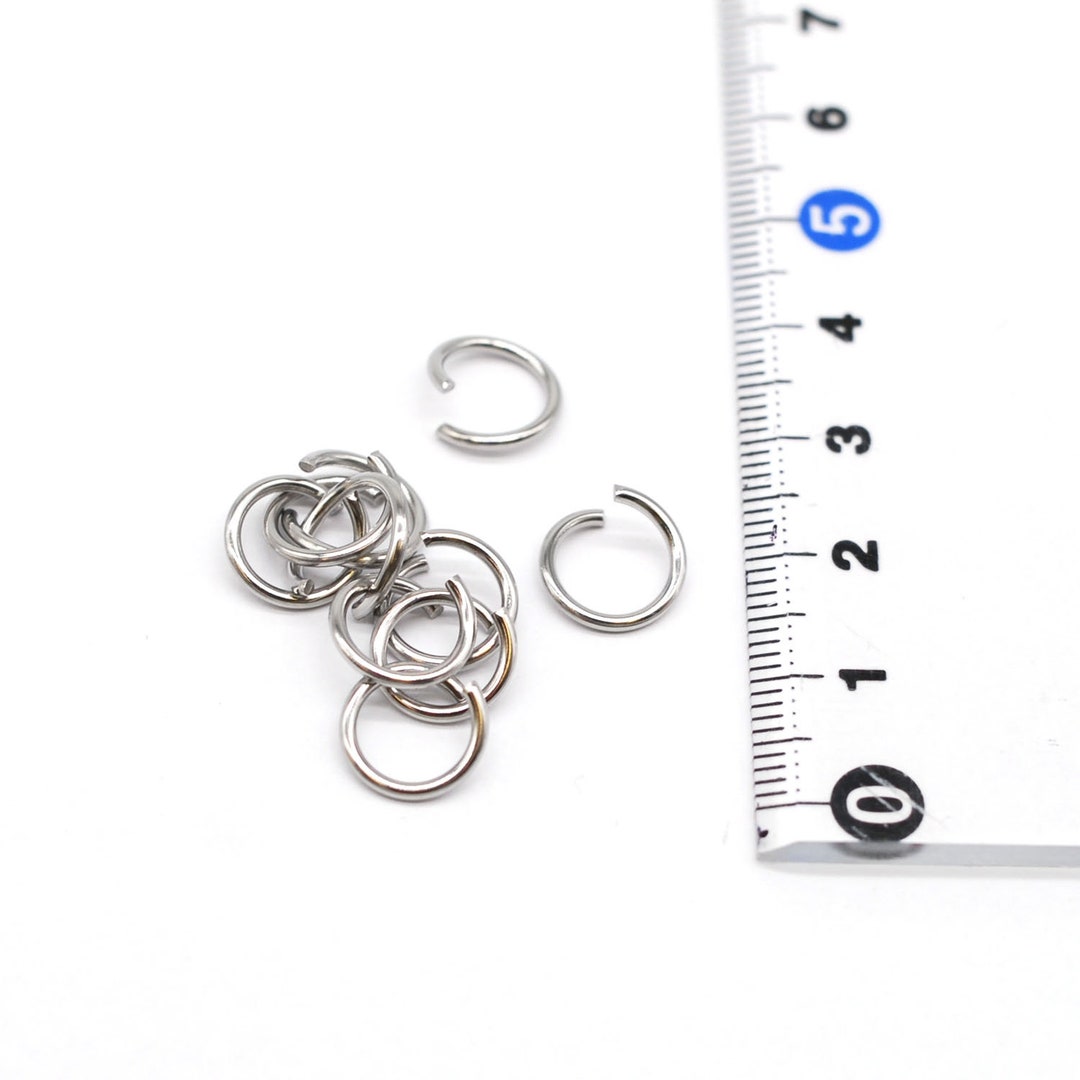 50PCS Stainless Steel Jump Ring 10mm, 16 Gauge, Duty Heavy High Quality