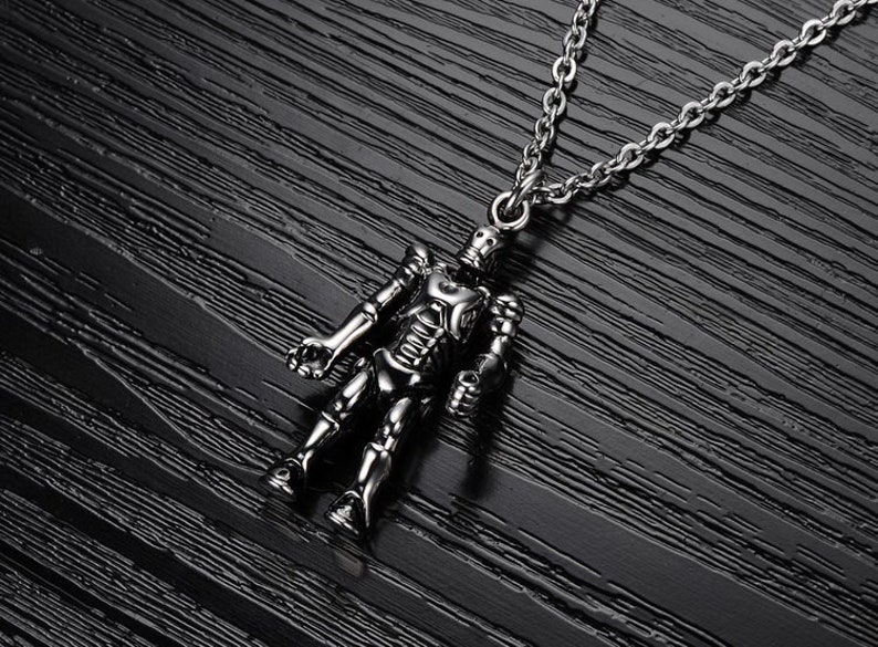Soldier TengYi-925 Big Biker Necklace Warrior Men Necklace Charm Pendant Stainless Steel Necklace Pendant