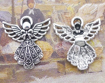 20pc Antique Bronze angel Pendant Charms Accessories Bead wholesale  PL308 